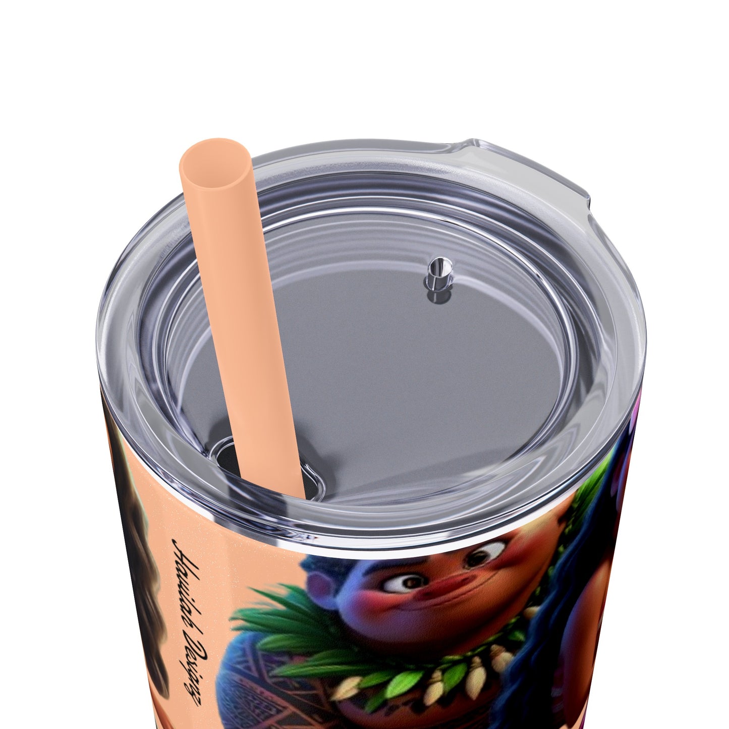 Moana Skinny Tumbler with Straw