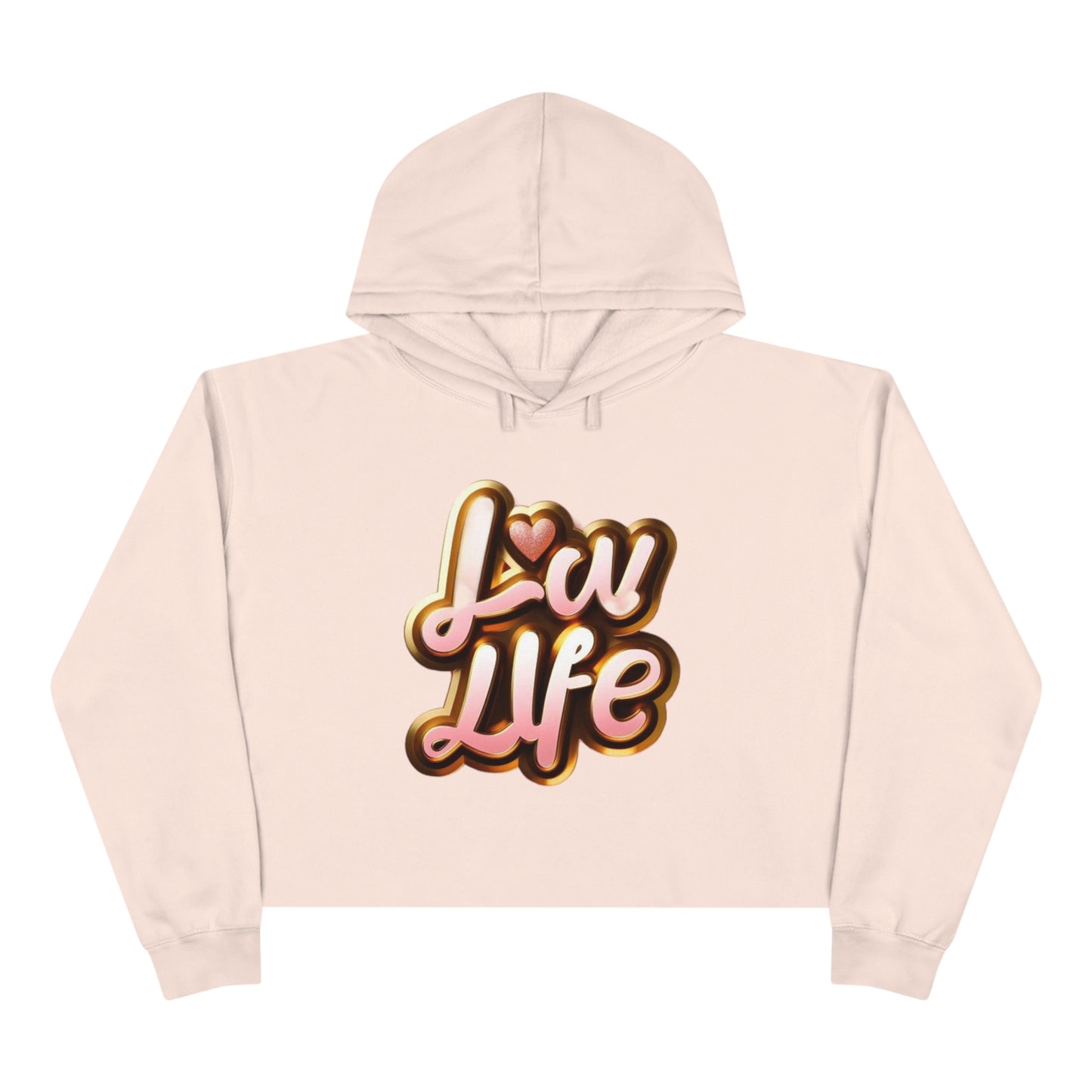 Love Life Crop Hoodie