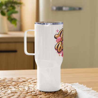 Awe mug with a handle