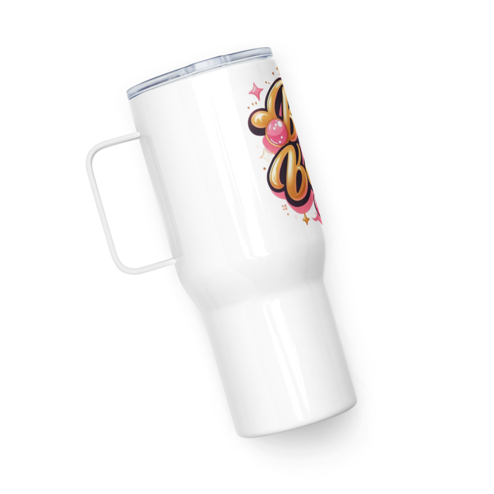 Awe mug with a handle