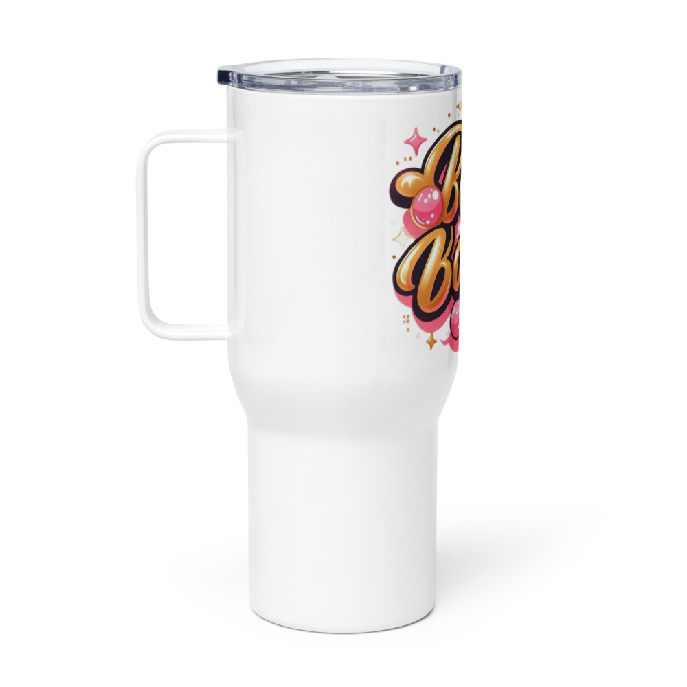 Awe mug with a handle