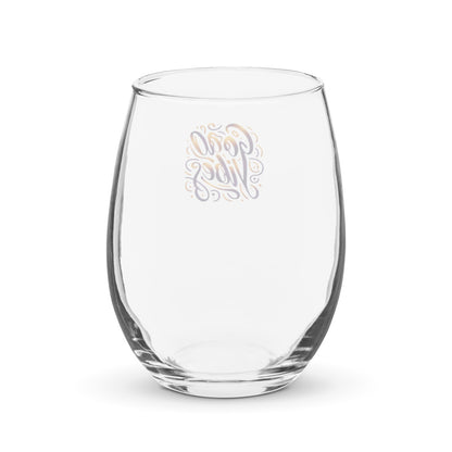 Stemless wine glass