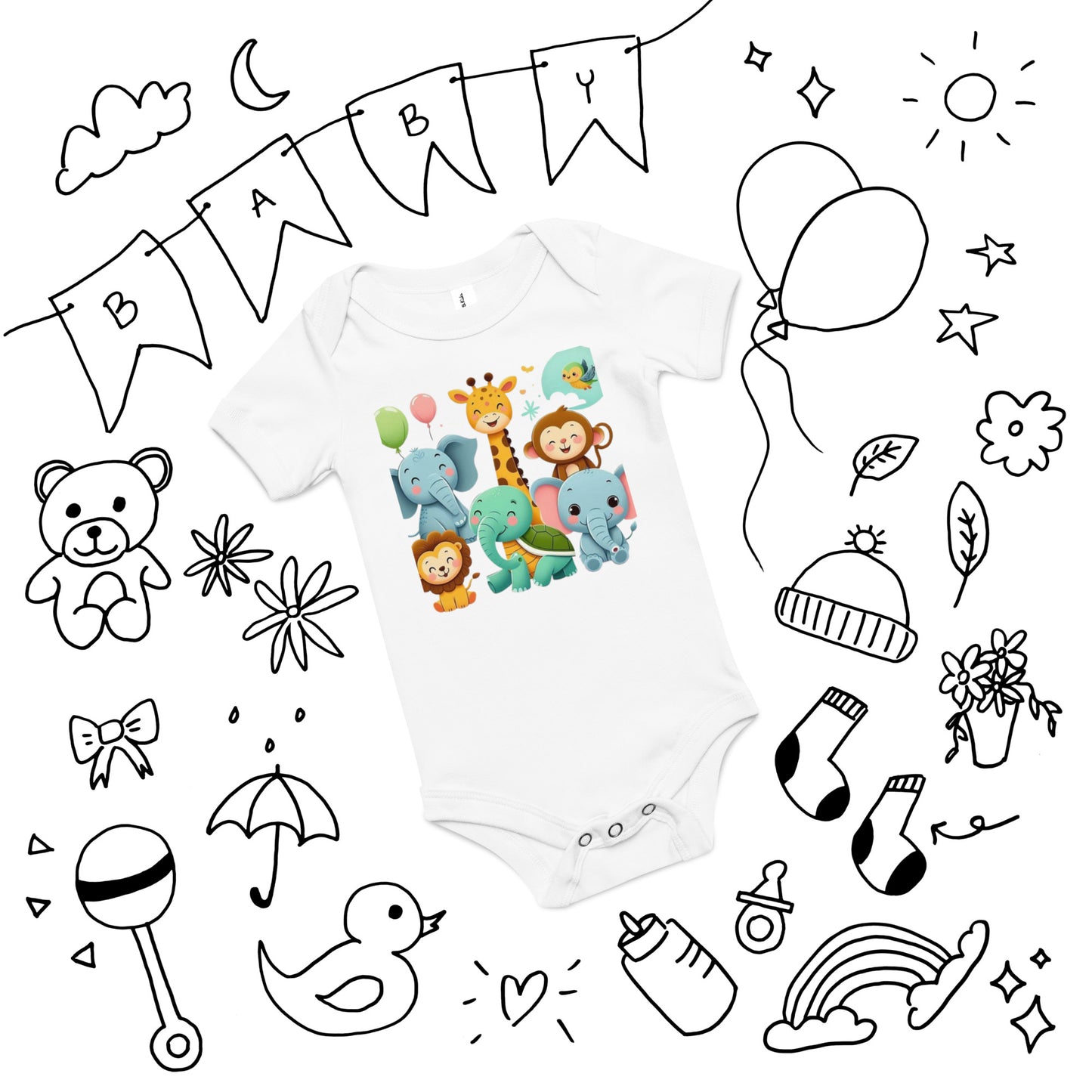 Baby short sleeve one piece