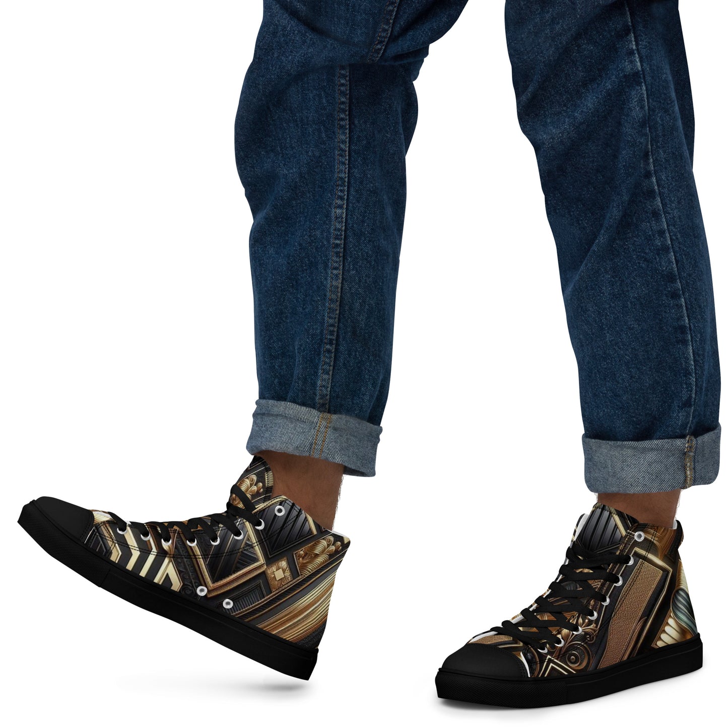 Men’s high top canvas shoes