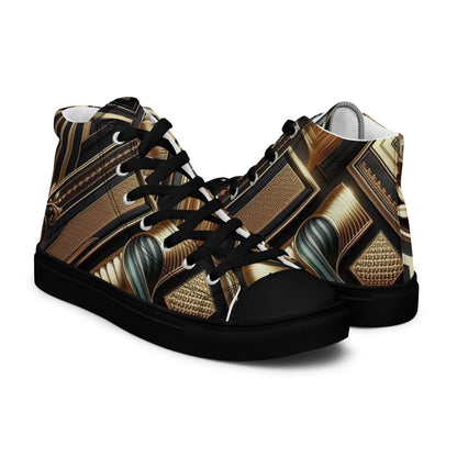 Men’s high top canvas shoes